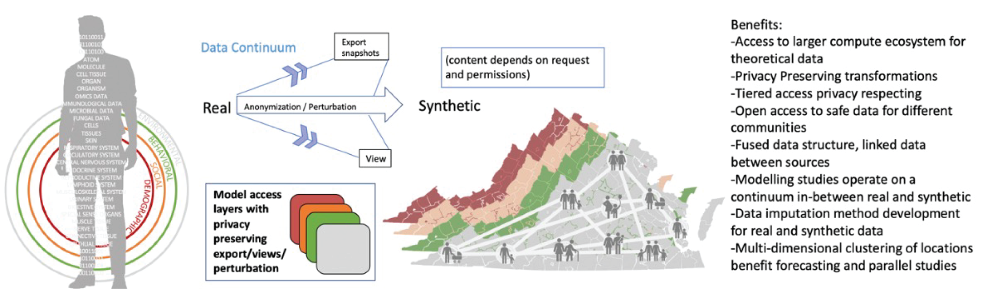 "Synthetic model of individuals (digital twin of an individual) and the VA population "